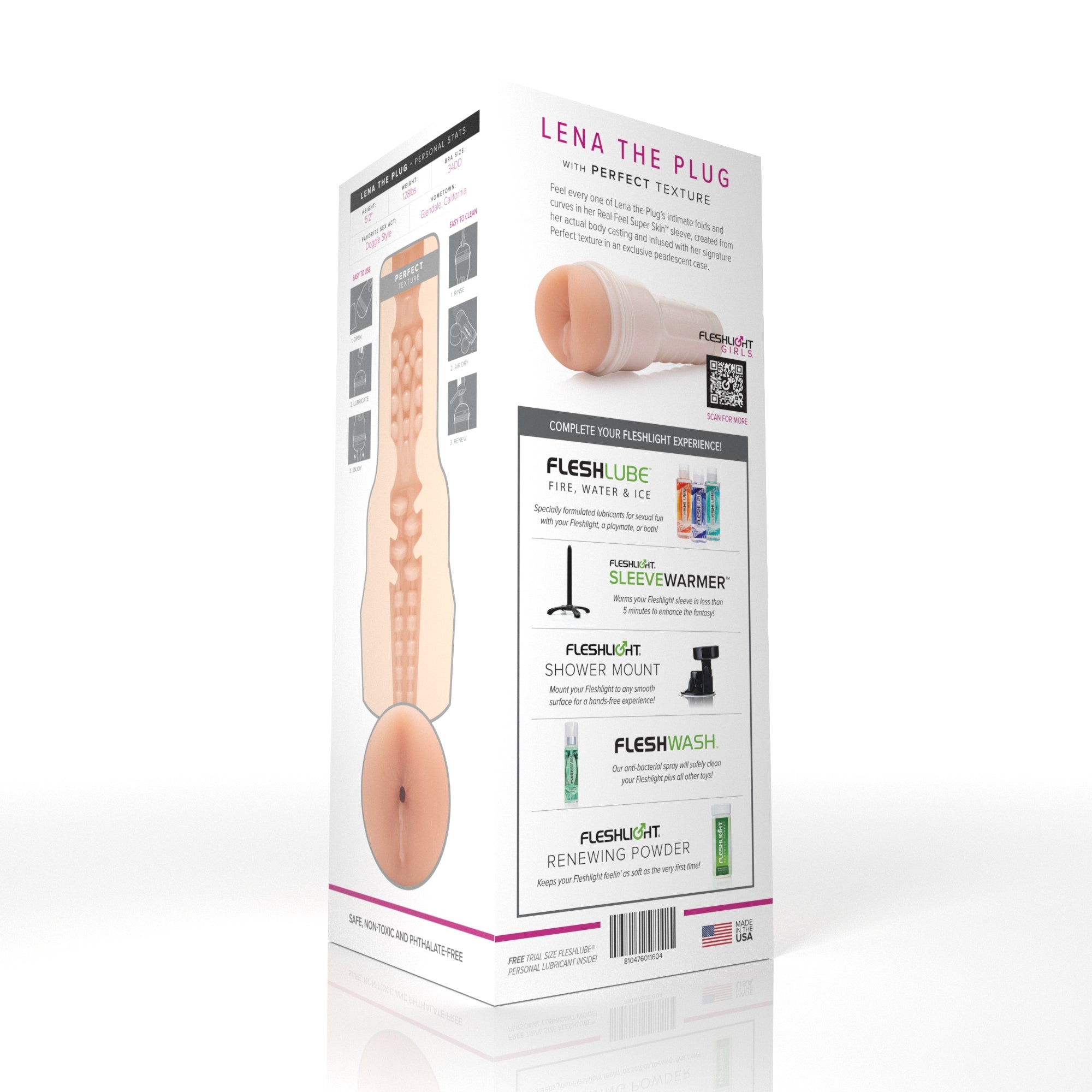 Lena The Plug Fleshlight Perfect (Butt) Without case Fleshlight